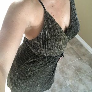 J.O.A. Never worn gold and black dress